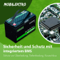 Preview: Sicherheit und Schutz mit integriertem BMS Schutz vor Überladung, Tiefentladung, Kurzschluss