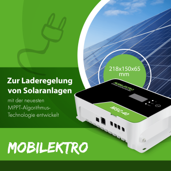 MOBILEKTRO® MSC 40 MPPT Solar Laderegler 12V/24V - 40A Laderegler für maximale Effizienz 100V - Bluetooth