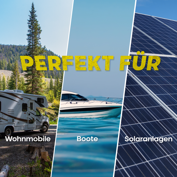 Technologie im Fokus - LiFePO4 für stabile Energie geeignet für Wohnmobile, Boote, Solaranlagen  konstante Spannung - hohe Kapazität