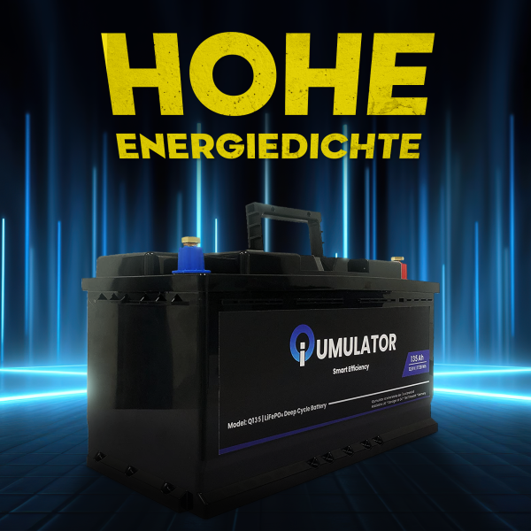 konstante Spannung bis 100% entladbar hohe Energiedichte